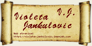 Violeta Jankulović vizit kartica